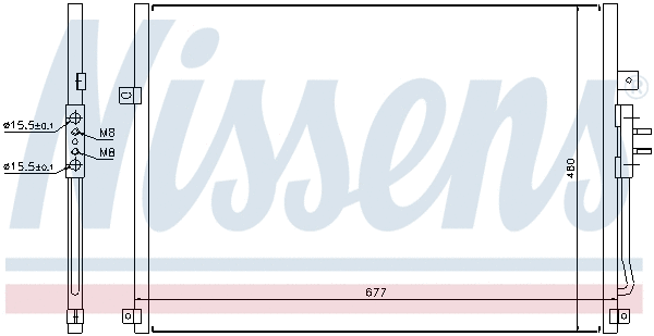 94464 NISSENS Радиатор кондиционера