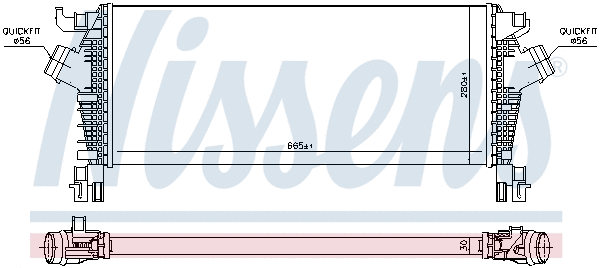 96463 NISSENS Интеркулер