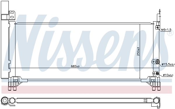 941221 NISSENS Радиатор кондиционера