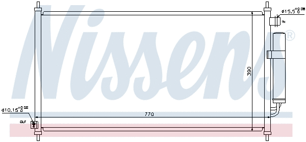 940237 NISSENS Радиатор кондиционера