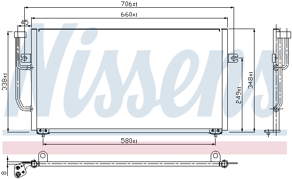 94306 NISSENS Радиатор кондиционера