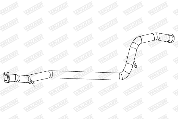 10860 WALKER Вихлопна труба середн (довжина:1555мм) FORD KUGA II, KUGA III 2.0D/2.0DH 03.13-