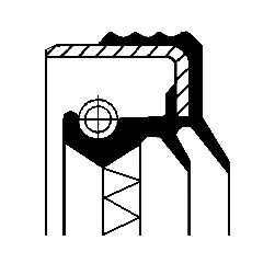 12016062B CORTECO Сальник задньої вісі (80x100x12мм) IVECO EUROTRAKKER, TRAKKER I  ALFA ROMEO 166, 33  CITROEN BX  FIAT MULTIPLA  NISSAN PICK UP  RENAULT 18, MASTER II, SUPER 5  TOYOTA CAMRY 171D-TD25 11.81-