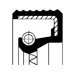 01036434B CORTECO Сальника вала AUDI A3, Q3, TT  SEAT ALHAMBRA  VW SHARAN, TIGUAN 1.4-2.5 09.07-12.22
