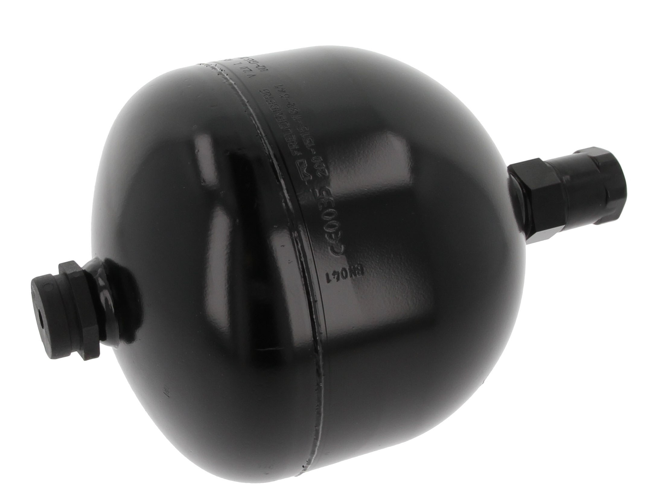 49467210 CORTECO Акумулятор тиску пневмопідвіски передн 210 Бар 168,5мм/246мм ємність: 2л M16 CASE IH 165, 170, 180, 185, 195, 200, 210, 215, 230  CASE-STEYR CVT 120, CVT 120 A, CVT 130, CVT 130 A, CVT 150