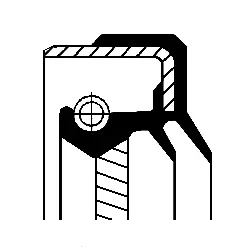 01035433B CORTECO Сальник вхідного валу (35x65x22) VOLVO S80 II 3.2 01.07-12.10