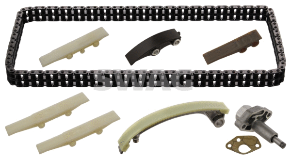 99130312 SWAG Комплект ГРМ (ланцюг + елементи) MERCEDES G (W463), S (C126), S (W126), SL (C107), SL (R107) 4.9/5.0/5.5 06.78-12.94