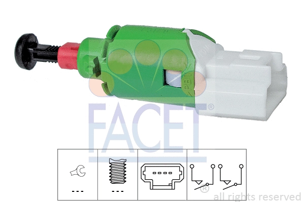 71290 FACET Датчик стоп-сигнала Kangoo II (08-)/Master III (10-) (7.1290) Facet