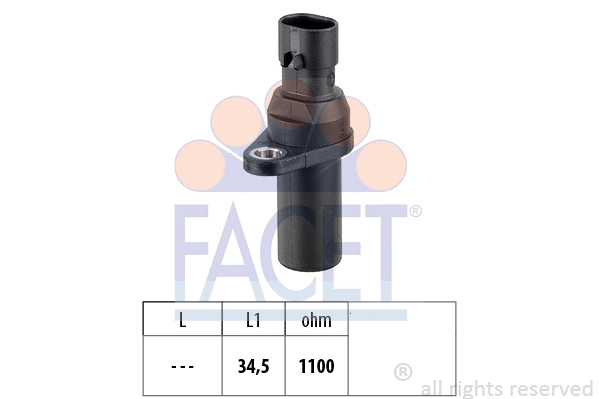 90378 FACET Датчик обертів коленвала Doblo/Fiorino/Qubo 1.4 09- (9.0378) Facet