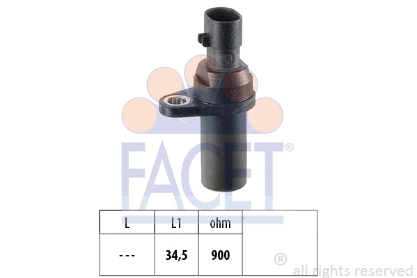 90377 FACET Датчик колінчастого вала. Датчик колінчастого вала, маховик