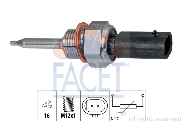 220258 FACET CZUJNIK TEMP. SPALIN
