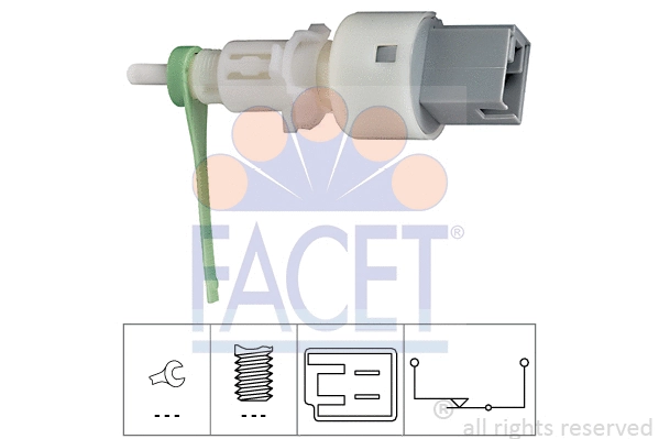 71159 FACET Датчик стоп-сигнала Fiat Doblo 01-