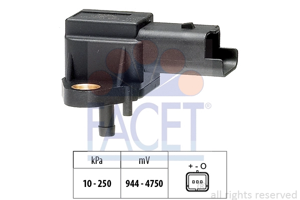 103030 FACET Датчик абсолютного тиску (Manifold Air Pressure Sensor, MAP sensor)