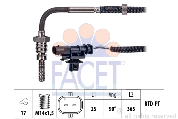 220243 FACET CZUJNIK TEMP. SPALIN