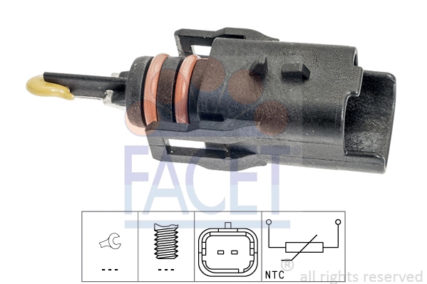 73392 FACET Датчик температури палива