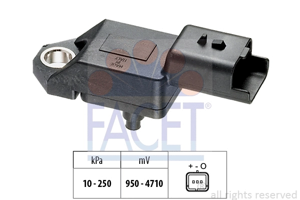 103034 FACET Датчик абсолютного тиску (Manifold Air Pressure Sensor, MAP sensor)