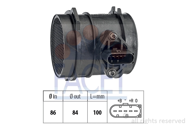 101444 FACET Витратомір повітря AUDI A4/A6 2.7 97-05 (10.1444) Facet