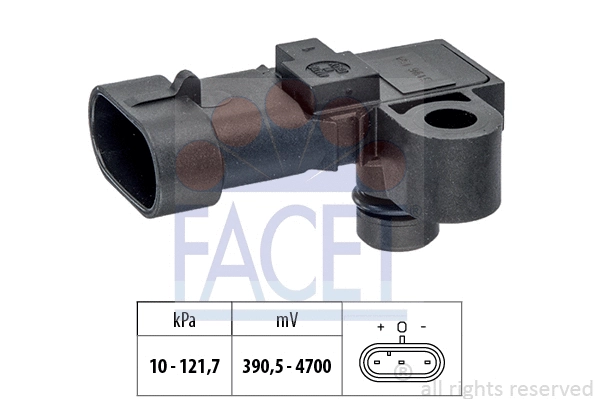 103196 FACET Датчик абсолютного тиску (Manifold Air Pressure Sensor, MAP sensor)