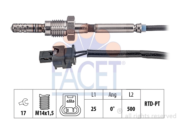 220220 FACET CZUJNIK TEMP. SPALIN