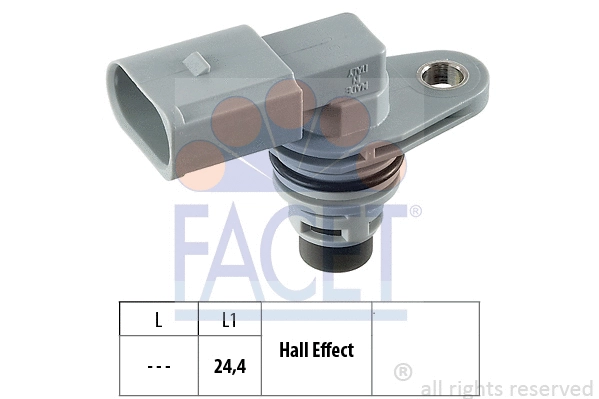90368 FACET Датчик обертів коленвала VW/Seat/Skoda (95-) 1.0i-3.6i (9.0368) Facet