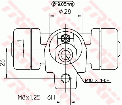 BWD138 TRW Колесный тормозной цилиндр