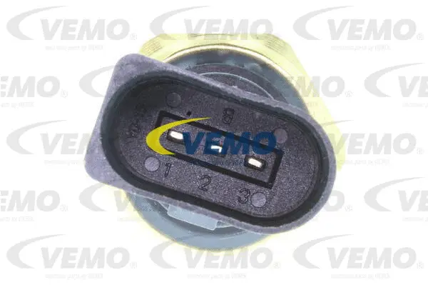 V10721267 VEMO Датчик тиску палива AUDI A3, A8 D4, Q7  SEAT ALTEA  SKODA OCTAVIA II, SUPERB II  VW CADDY III, CC B7, EOS, GOLF IV, GOLF PLUS V, GOLF V, JETTA III, PASSAT B6, PASSAT B7 1.4-6.3 02.02-03.18