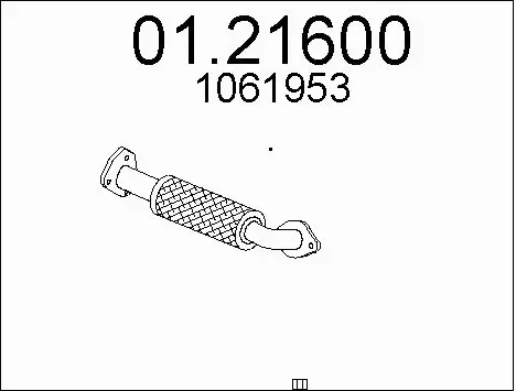 0121600 MTS Труба вихлопного газу