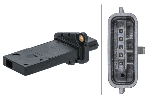 8ET358095521 HELLA Витратомір повітря (4 pin, картрідж) INFINITI M, Q50  NISSAN MICRA IV, MURANO III, PATHFINDER IV 1.2/2.5H/3.5H 03.11-