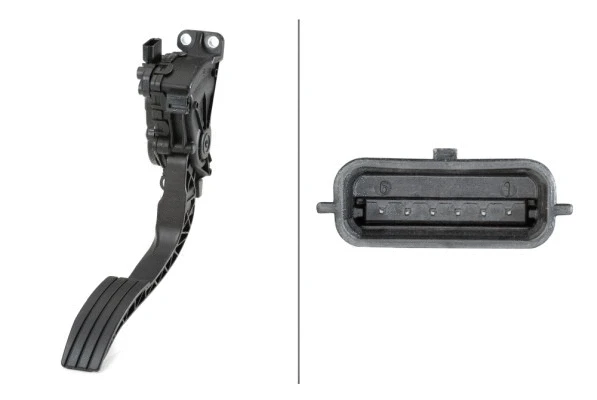 6PV010946201 HELLA Педаль газу RENAULT TWINGO II, WIND 1.2/1.5D/1.6 03.07-09.14