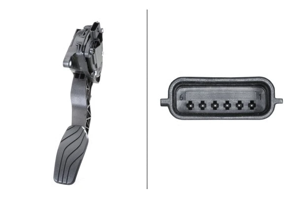 6PV009978791 HELLA Педаль газу NISSAN QASHQAI II, X-TRAIL III 1.2/1.6/1.6D 11.13-