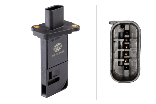 8ET358095671 HELLA Витратомір повітря (6 pin, картрідж) FORD FOCUS IV, KUGA III, PUMA, TOURNEO CONNECT V408 NADWOZIE WIELKO, TRANSIT CONNECT, TRANSIT CONNECT V408, TRANSIT COURIER V769 1.5D 01.18-