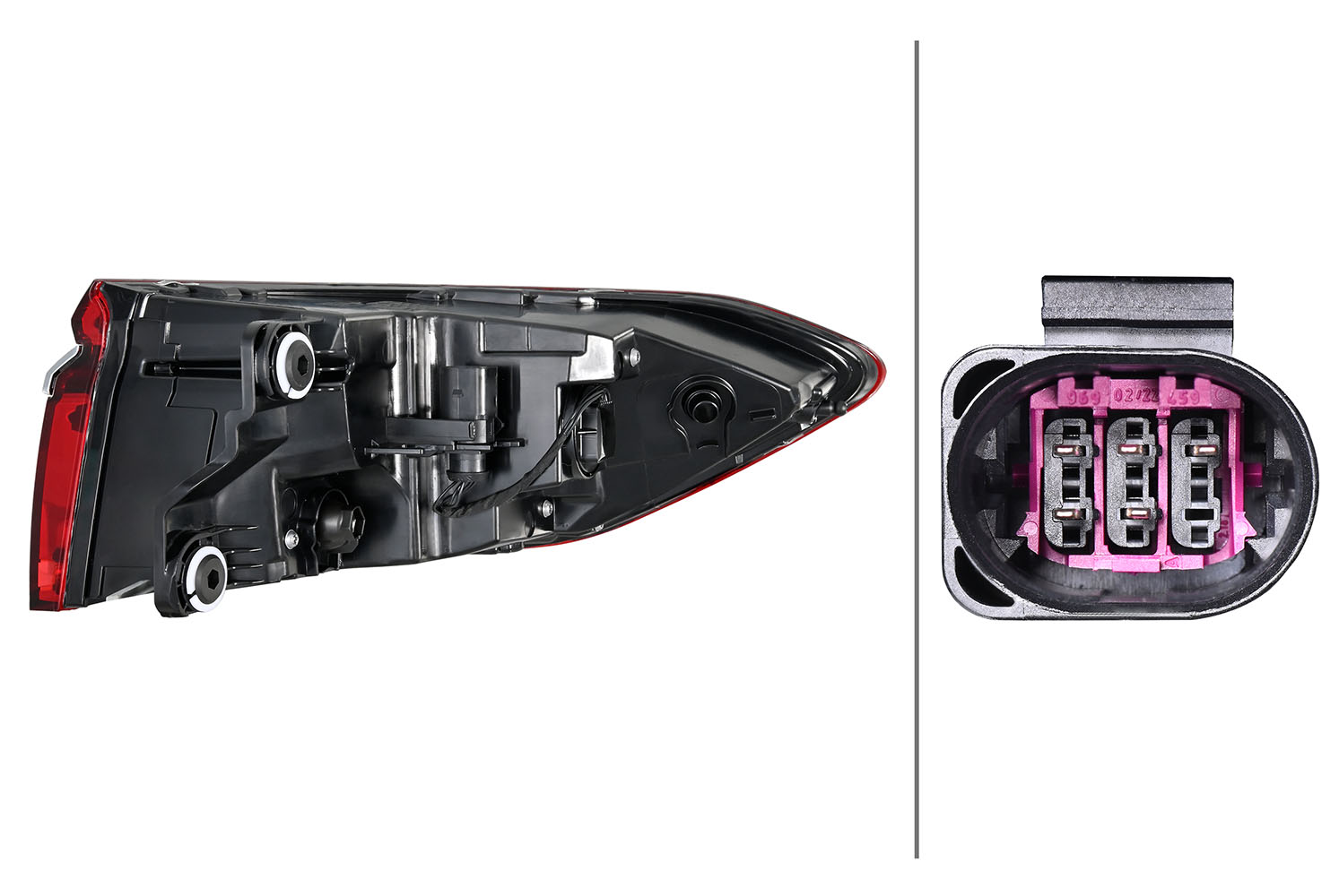 2SD013095611 HELLA Ліхтар задній Лів (зовнішн, LED) AUDI A8 D5 11.17-