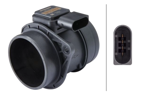 8ET009142601 HELLA Витратомір повітря (4 pin, модуль) MERCEDES A (W169), B SPORTS TOURER (W245) 2.0D 09.04-06.12