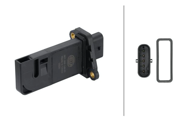 8ET009149521 HELLA HELLA VW Витратомір повітря Audi A4/5/6/7/8,Q5/7, Touareg 2.7/3.0TDI 04-