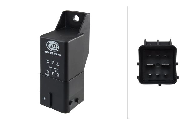 4RV008188641 HELLA Контролер/реле свічок накалу CITROEN BERLINGO, BERLINGO MULTISPACE, BERLINGO/MINIVAN, C1, C2, C2 ENTERPRISE, C3 I, C3 II, C3 PICASSO, C3 PLURIEL, C4, C4 I, C4 PICASSO I, C5 I 1.4D-2.5D 07.98-