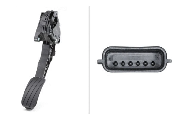 6PV009978751 HELLA Педаль акселератора з датчиком