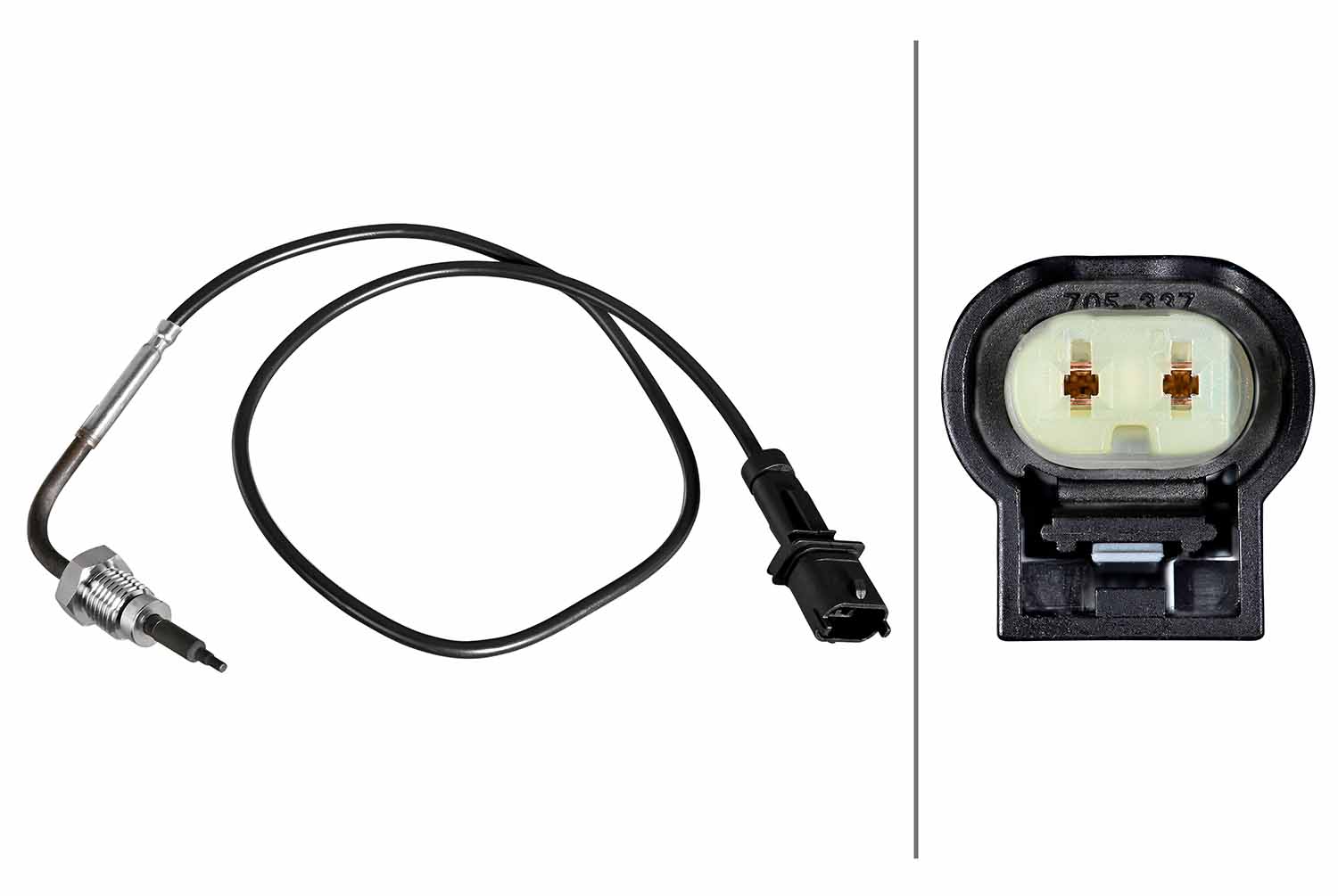 6PT010376661 HELLA Датчик температури вихлопних газів (перед DPF) FIAT 500, 500 C, PANDA 1.3D 01.06-