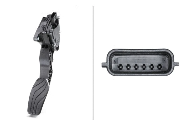 6PV009978761 HELLA Педаль газу NISSAN QASHQAI II, X-TRAIL III 1.2-2.0 11.13-