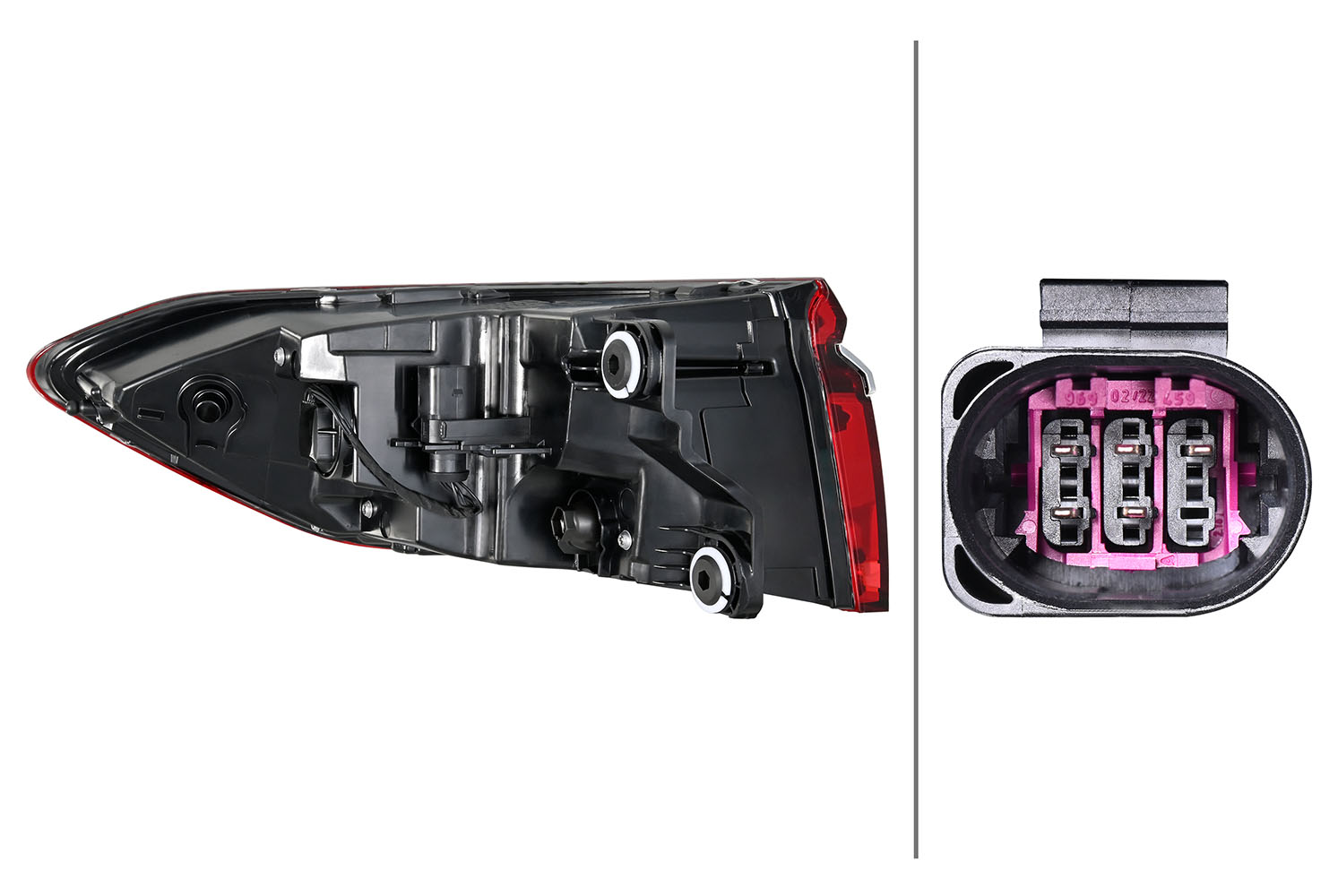 2SD013095621 HELLA Ліхтар задній Прав (зовнішн, LED) AUDI A8 D5 11.17-