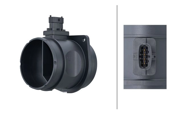 8ET358166611 HELLA Витратомір повітря (4 pin, модуль) JAGUAR E-PACE, F-PACE, XE, XF II, XF SPORTBRAKE, XJ  LAND ROVER DEFENDER, DISCOVERY SPORT, DISCOVERY V, RANGE ROVER EVOQUE, RANGE ROVER IV 2.0-5.0H 10.09-