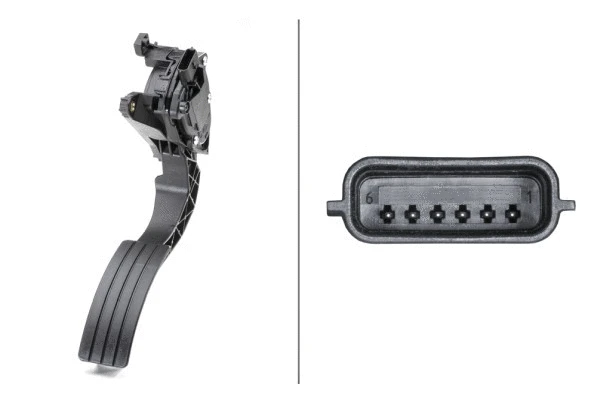 6PV009978731 HELLA Педаль газу RENAULT CAPTUR I, CLIO IV 0.9-1.6 11.12-08.21