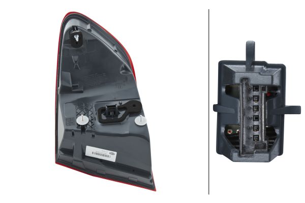 2SD010234091 HELLA Ліхтар задній Лів (зовнішн, LED, колір повороту червоний, колір скла червон) BMW 5 F10, F11 12.09-06.13