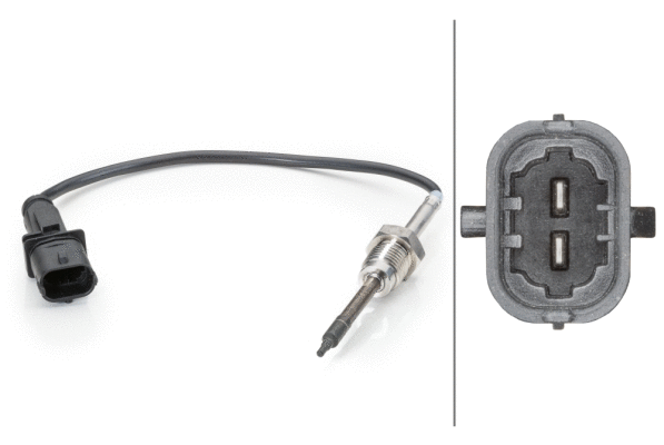 6PT014494021 HELLA Датчик температури вихлопних газів (перед каталізатором) CHEVROLET AVEO  OPEL ASTRA J, CORSA D, MERIVA B 1.3D 07.06-12.15