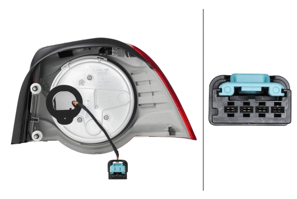 2VA009246091 HELLA HELLA VW Задній ліхтар лівий LED EOS (1F7, 1F8) 06-15
