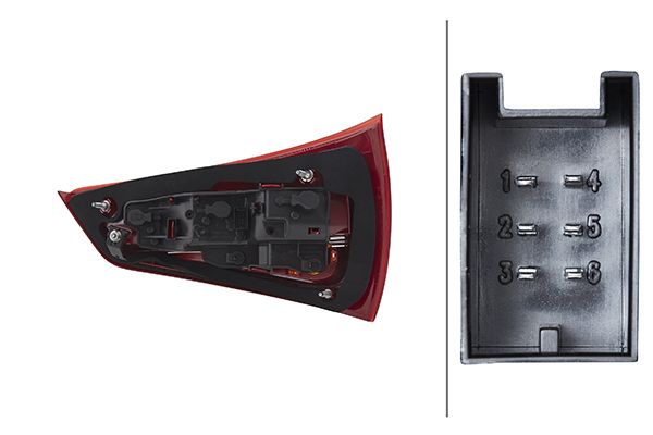 2SK010436091 HELLA Ліхтар задній лів (P21W/W16W) AUDI A1 -11.14