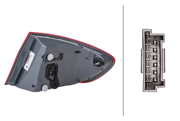 2SD011144311 HELLA Ліхтар задній Лів (зовнішн, LED) BMW 5 F10, F11 Седан 06.13-02.17