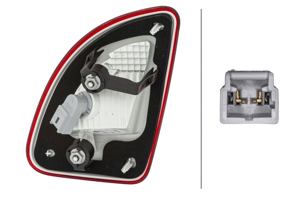 2ZR010939031 HELLA Ліхтар задній лів (внутрішня частина, W16W, світло заднього ходу) RENAULT TWINGO II 11.11-09.14