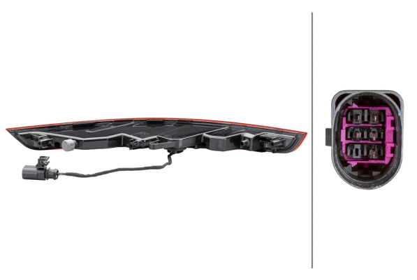 2ZR011501121 HELLA Ліхтар задній Прав (нижня частина, LED, світло заднього ходу) PORSCHE MACAN 95B 02.14-06.18