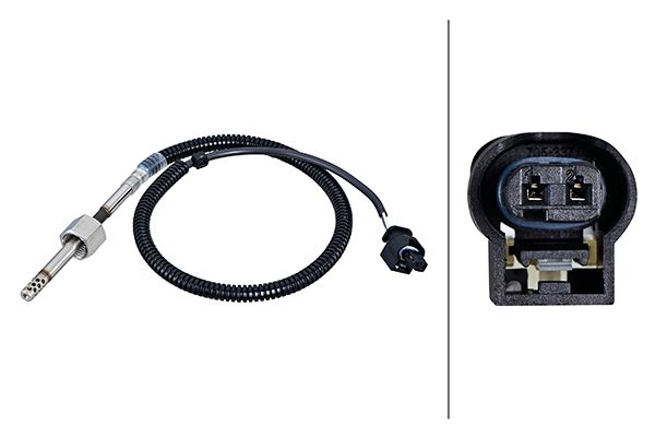 6PT010376551 HELLA Датчик температури вихлопних газів (перед DPF) MERCEDES C (A205), C (C205), C T-MODEL (S205), C (W205), GLC (C253), GLC (X253) 2.2D/2.2DH 02.14-04.19