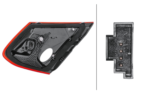 2TZ011787271 HELLA Ліхтар задній Лів (внутрішня частина, LED, світло протитуманних фар, світло заднього ходу) Кабріолет / Купе